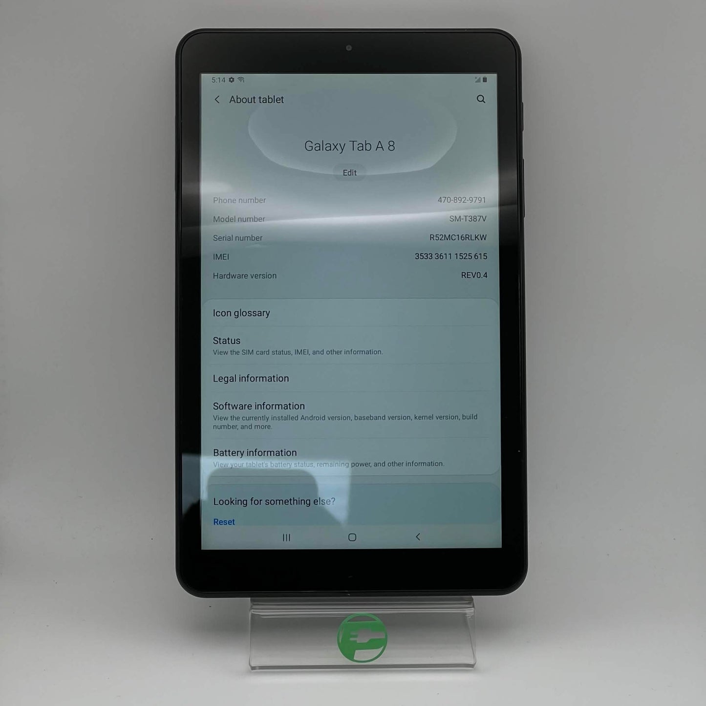 Verizon Samsung Galaxy Tab A8 10.5" 32GB Black SM-X200NZAAXAR