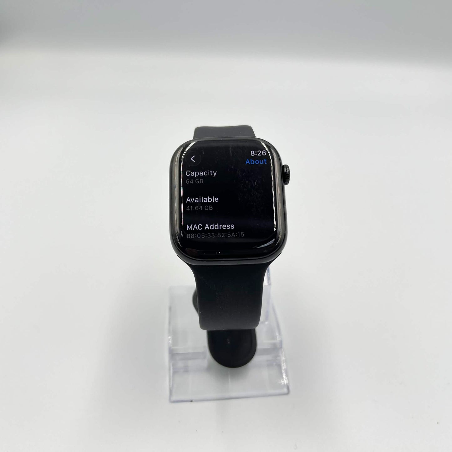 GPS Only Apple Watch Series 11 46MM Jet Black Aluminum Stone Gray Sport Band