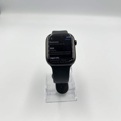 GPS Only Apple Watch Series 11 46MM Jet Black Aluminum Stone Gray Sport Band