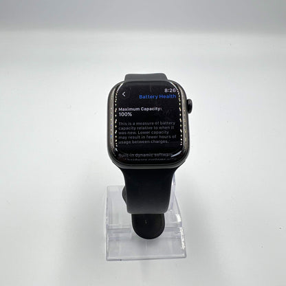 GPS Only Apple Watch Series 11 46MM Jet Black Aluminum Stone Gray Sport Band