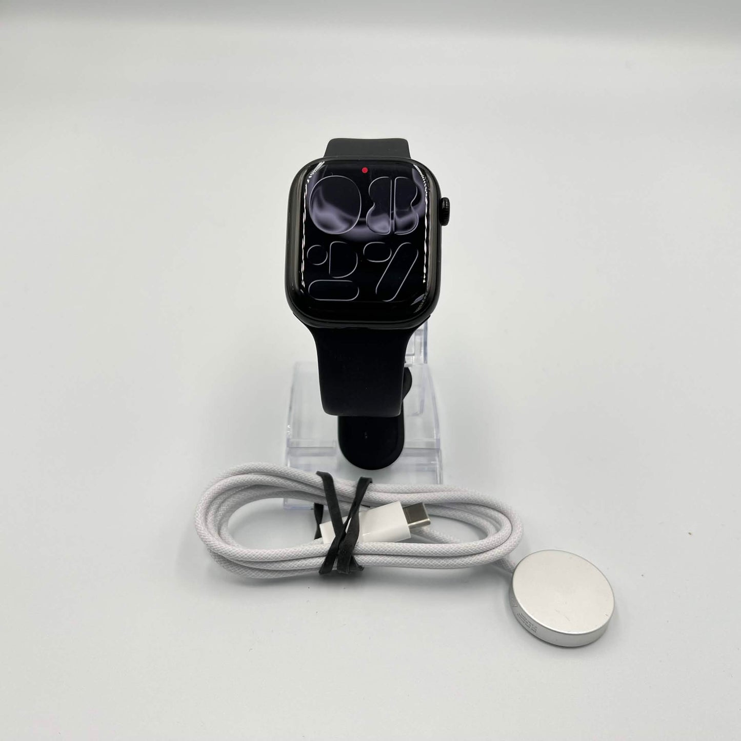 GPS Only Apple Watch Series 11 46MM Jet Black Aluminum Stone Gray Sport Band