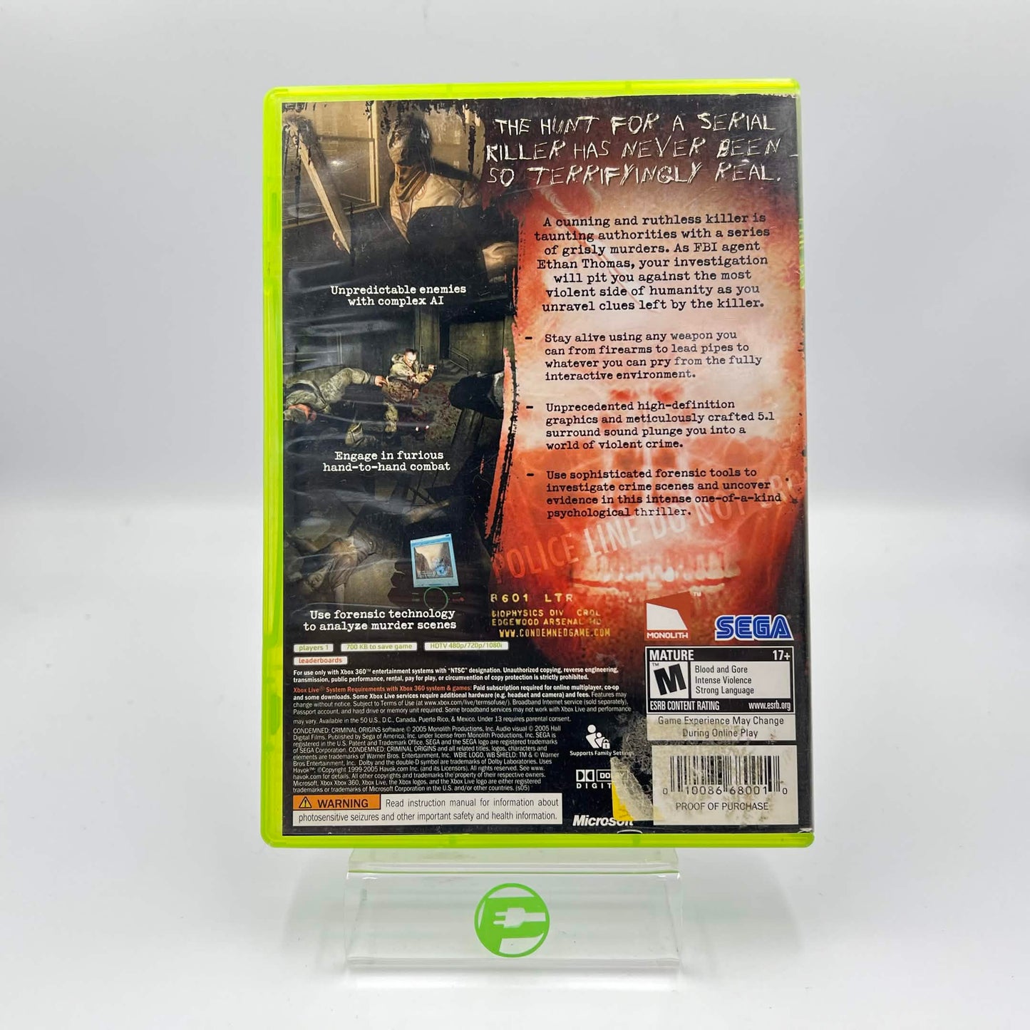 Condemned Criminal Origins (Microsoft Xbox 360, 2005)