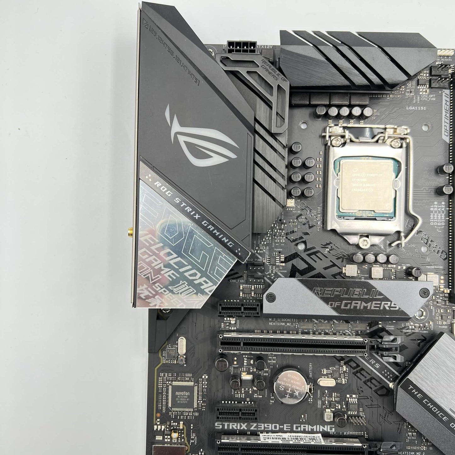 Asus ROG Strix Z390-E Gaming wifi LGA 1151 Intel Core i7-9700K 8 Core 3.60GHz Atx