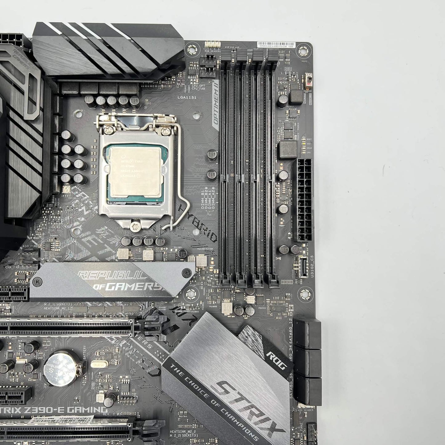 Asus ROG Strix Z390-E Gaming wifi LGA 1151 Intel Core i7-9700K 8 Core 3.60GHz Atx