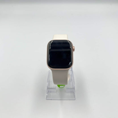 GPS Only Apple Watch Series 11 42MM Rose Gold Aluminum White Sport Band 