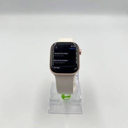 GPS Only Apple Watch Series 11 42MM Rose Gold Aluminum White Sport Band 