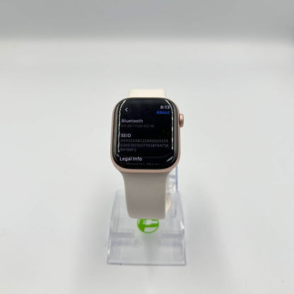 GPS Only Apple Watch Series 11 42MM Rose Gold Aluminum White Sport Band 