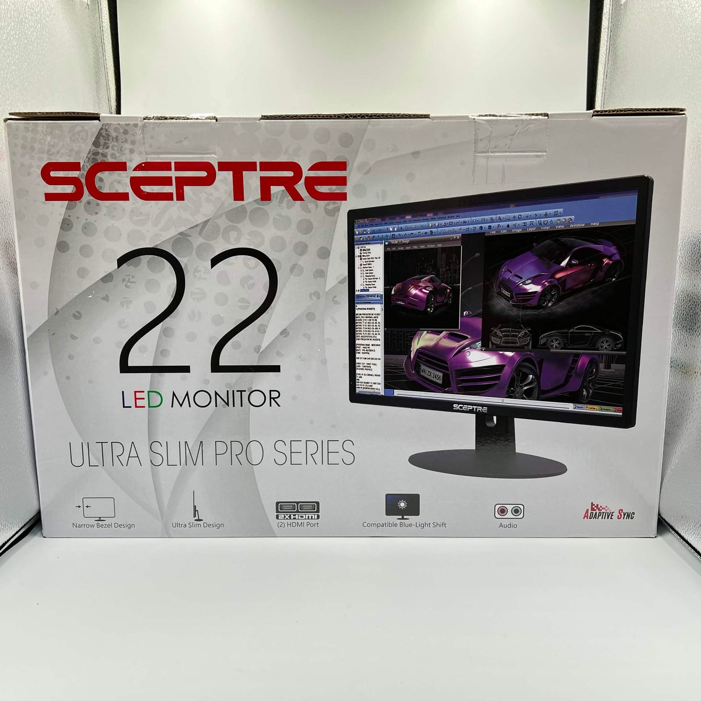 New Sceptre 22" E225W-19203RT FHD LED TN Flat Panel Monitor