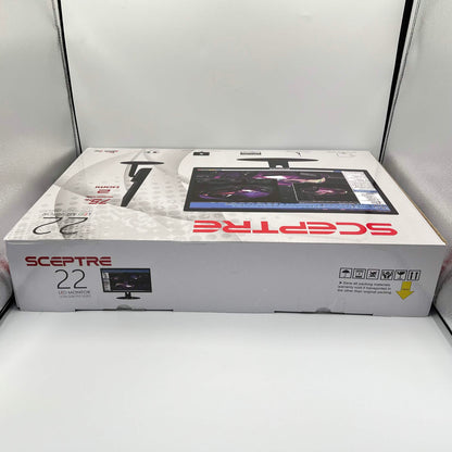 New Sceptre 22" E225W-19203RT FHD LCD TN Flat Panel Monitor