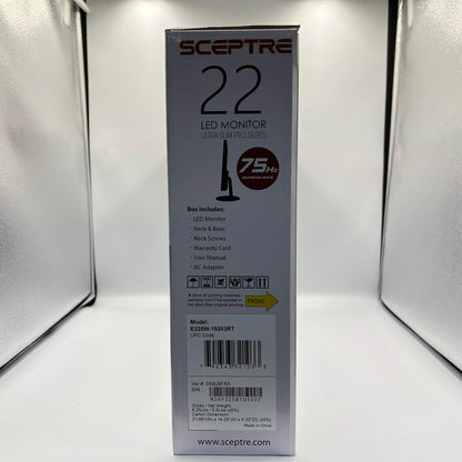 New Sceptre 22" E225W-19203RT FHD LED TN Flat Panel Monitor