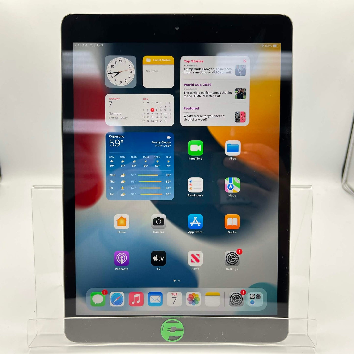 WiFi Only Apple iPad 8th Gen 32GB Space Gray MYL92LL/A