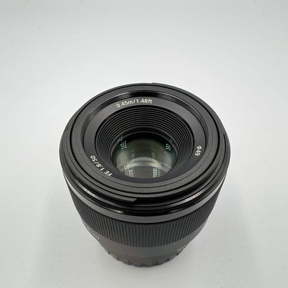 Sony 50mm f/1.8 E E-Mount Full-Frame SEL50F18F Auto & Manual Lens