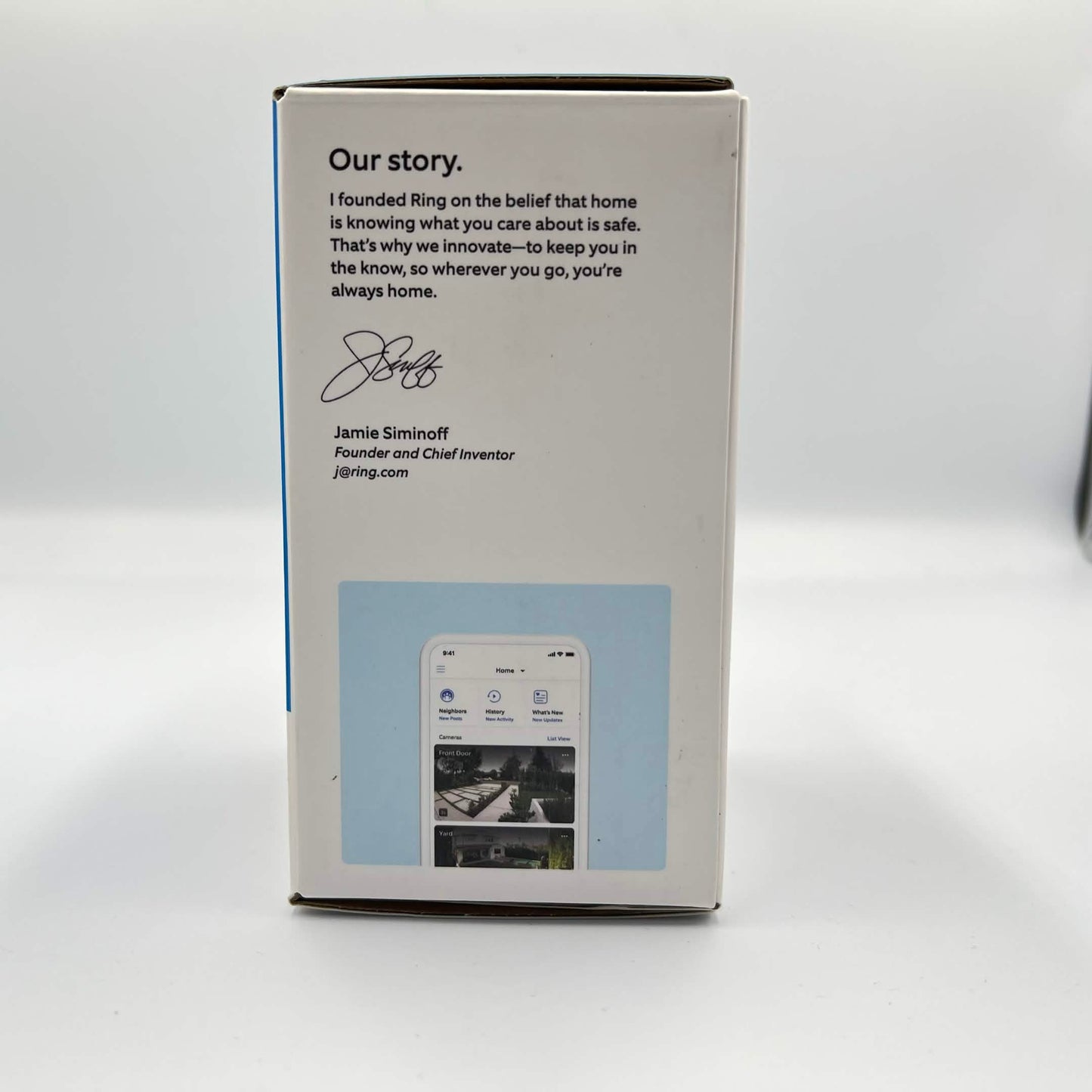 New Ring Outdoor Cam Wifi Camera Unclaimed
