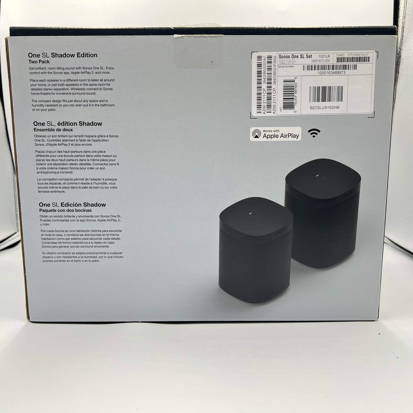 Sonos One SL ONESLUS1BLK