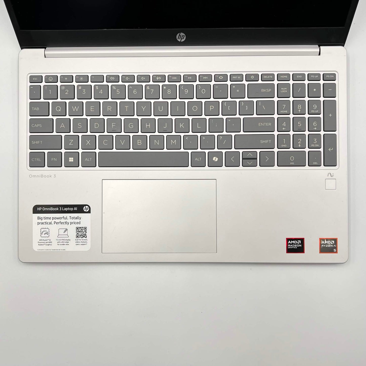 HP OmniBook 3 C20WBA#ABA 15.6" Ryzen AI 5 330 2.0GHz 16GB RAM 512GB SSD GeForce 820M