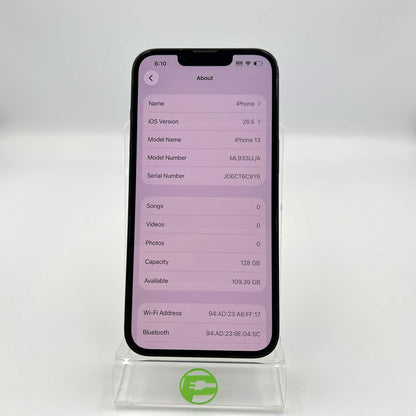 Factory Unlocked Apple iPhone 13 6.1" ML933LL/A