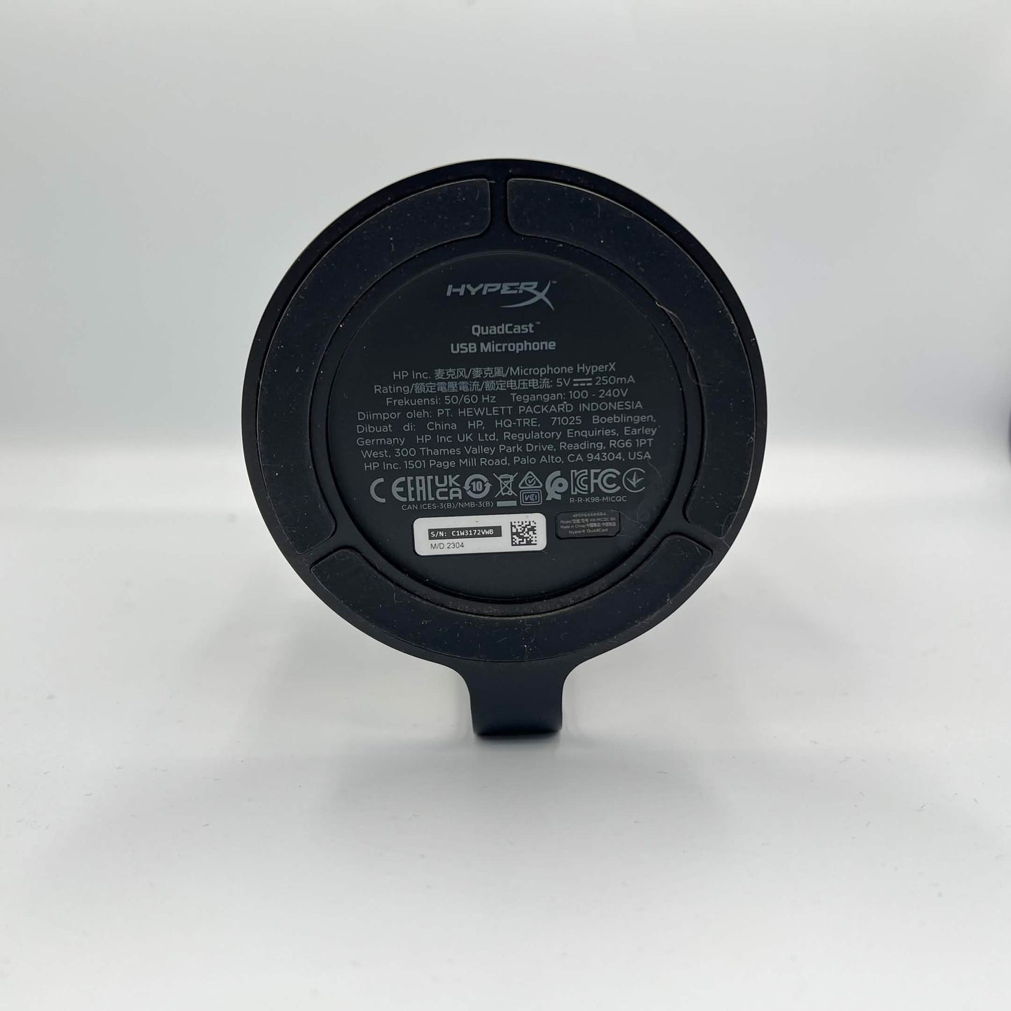 HyperX QuadCast 20Hz - 20kHz Condenser Studio Microphone 4P5P6AA