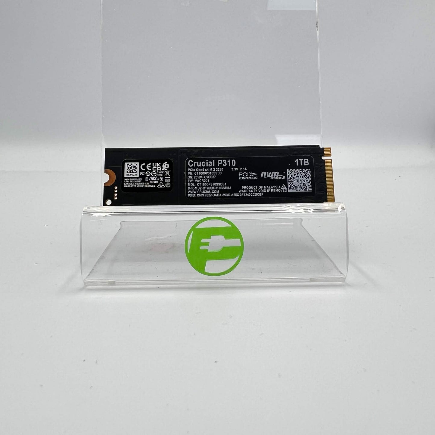 Crucial 2280mm p310 1TB M.2 NVMe Gen 3.0 x 4 SSD CT1000P310SSD8