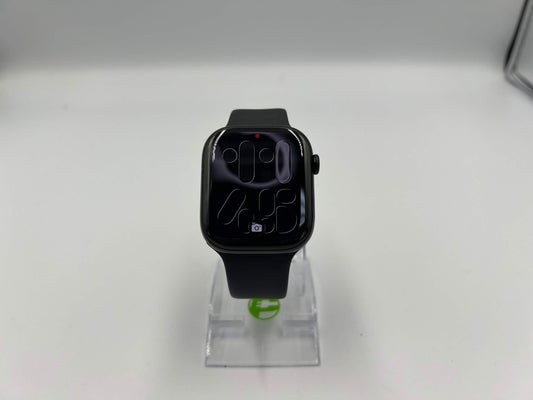 Unlocked Apple Watch Series 11 46MM Jet Black Aluminum Black Sport Band 