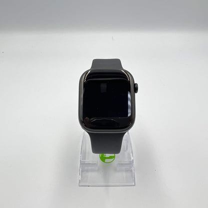 Unlocked Apple Watch Series 11 46MM Jet Black Aluminum Black Sport Band 