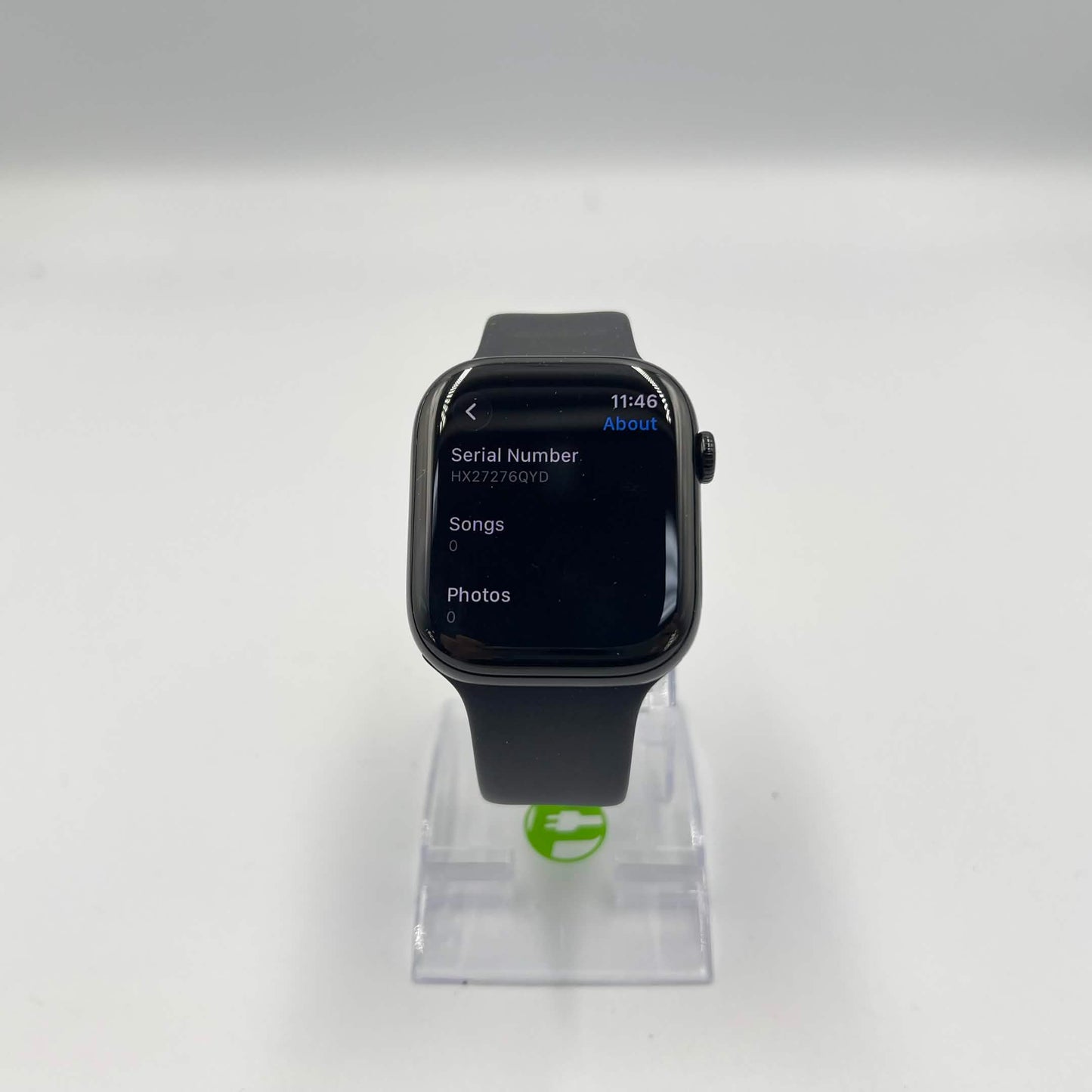 Unlocked Apple Watch Series 11 46MM Jet Black Aluminum Black Sport Band 