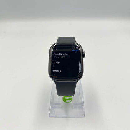 Unlocked Apple Watch Series 11 46MM Jet Black Aluminum Black Sport Band 