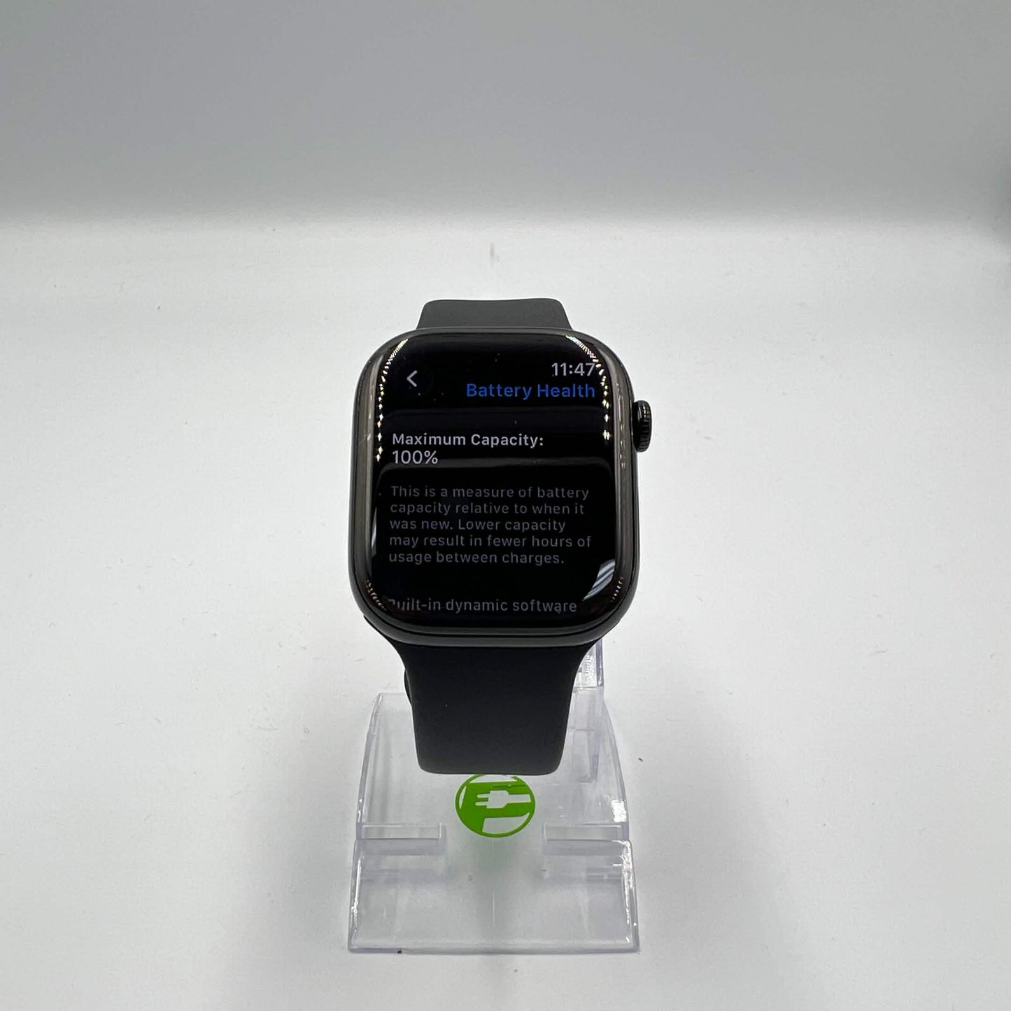 Unlocked Apple Watch Series 11 46MM Jet Black Aluminum Black Sport Band 