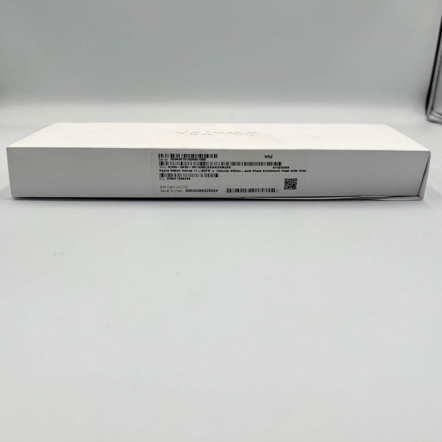 Unlocked Apple Watch Series 11 46MM Jet Black Aluminum Black Sport Band 