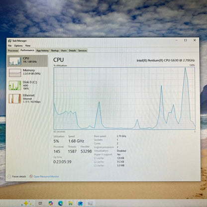 HP Pavilion P6-2123 Pentium G630 2.70GHz 4GB RAM 500GB HDD n/a