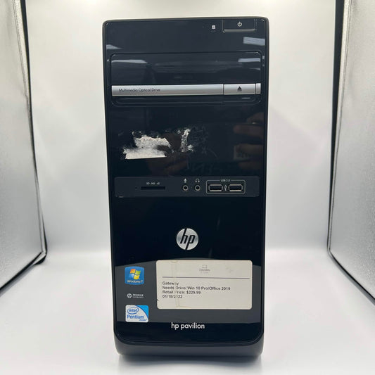 HP Pavilion P6-2123 Pentium G630 2.70GHz 4GB RAM 500GB HDD n/a