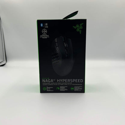 New Razer Naga v2 Hyperspeed RZ01-03600100-R3U1 Wireless Gaming Mouse Black