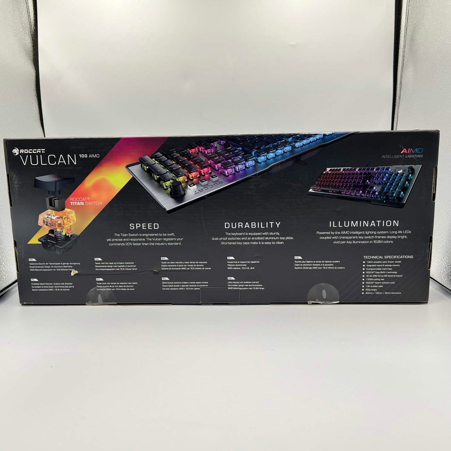 Roccat Vulcan 100  Wired Gaming Keyboard White
