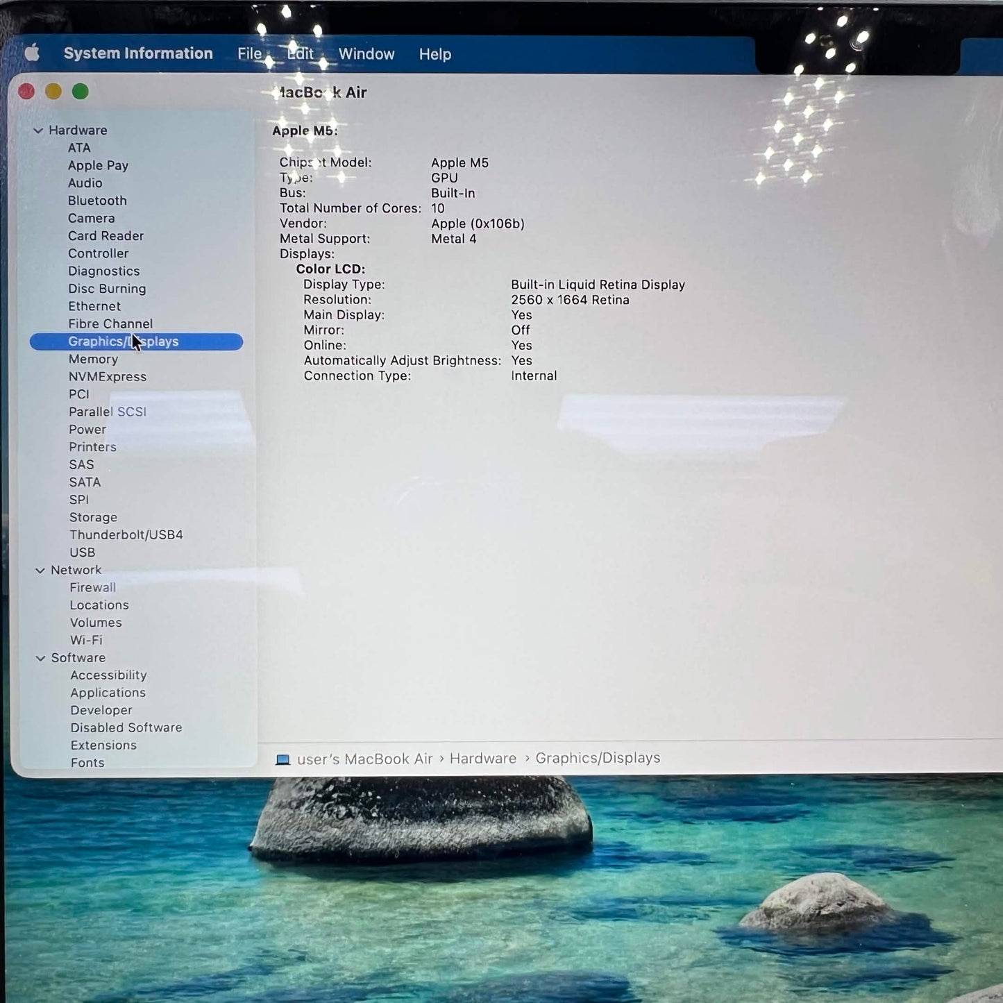 2025 Apple MacBook Air 13" M5 10C GPU 4.6GHz 16GB RAM 1TB SSD A3449