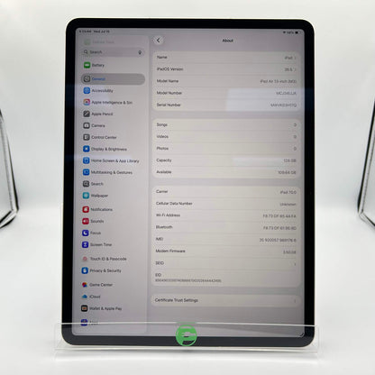 Factory Unlocked Apple iPad Air 13" M3 128GB Starlight MCJ34LL/A