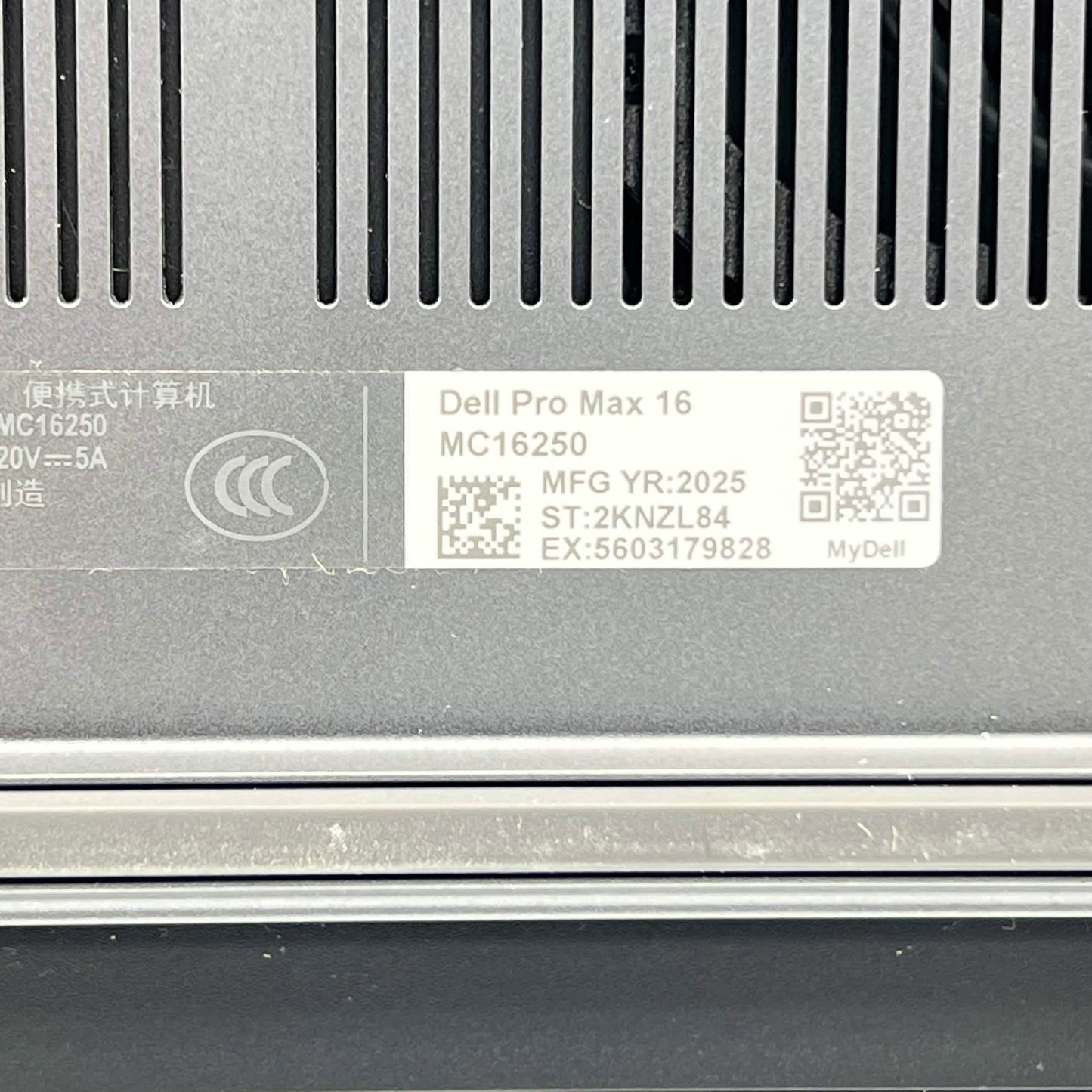 Dell Pro Max 16 MC16250 16" Core Ultra 7 255H 2.0GHz 32GB RAM 1TB SSD