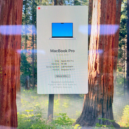 2023 Apple MacBook Pro 14" M2 Pro 16C GPU 3.5GHz 16GB RAM 512GB SSD A2779