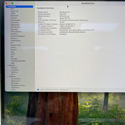 2023 Apple MacBook Pro 14" M2 Pro 16C GPU 3.5GHz 16GB RAM 512GB SSD A2779
