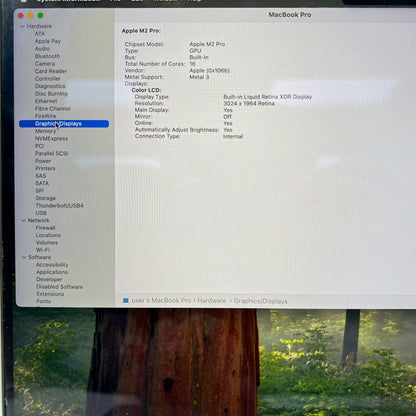 2023 Apple MacBook Pro 14" M2 Pro 16C GPU 3.5GHz 16GB RAM 512GB SSD A2779