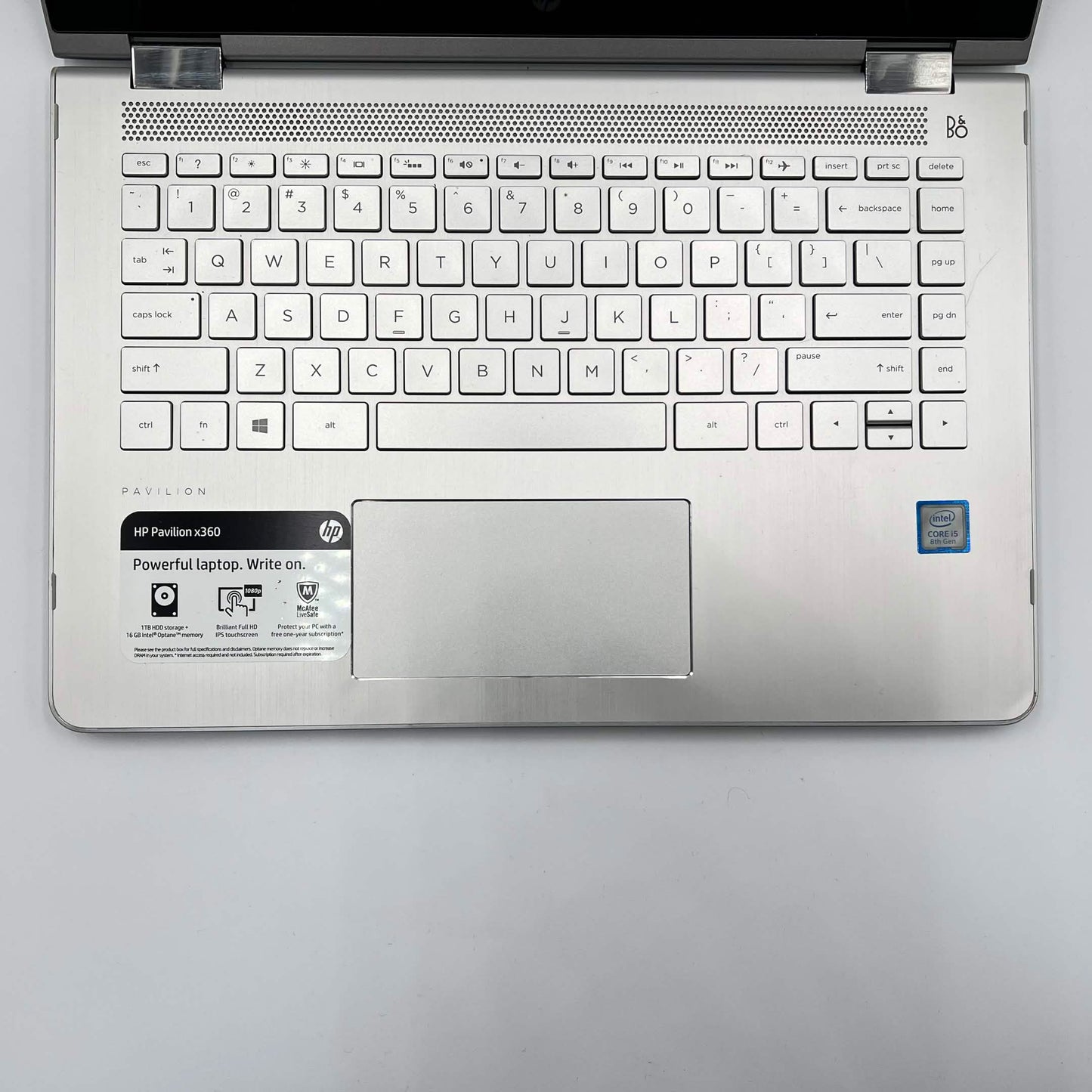 HP Pavilion x360 Silver 9560NGW Intel i5-8265U 1.6GHz 8GB RAM 128GB