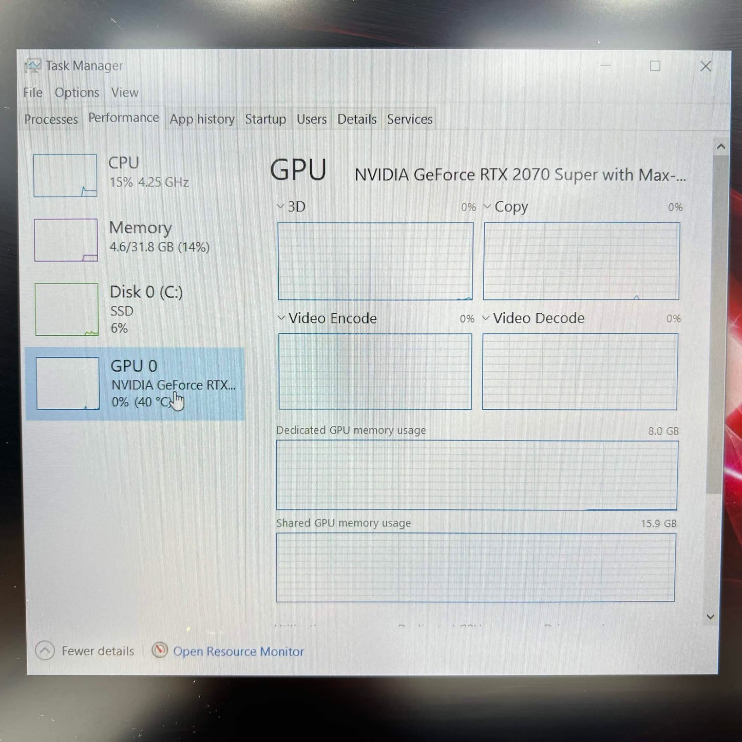 HP Omen 15-DH1019NR 15.6" i7-10750H 2.6GHz 32GB RAM 512GB SSD GeForce RTX 2070 Super