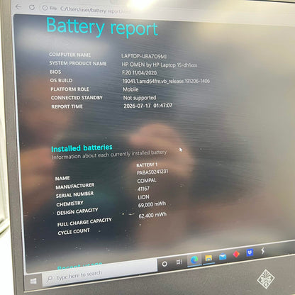 HP Omen 15-DH1019NR 15.6" i7-10750H 2.6GHz 32GB RAM 512GB SSD GeForce RTX 2070 Super