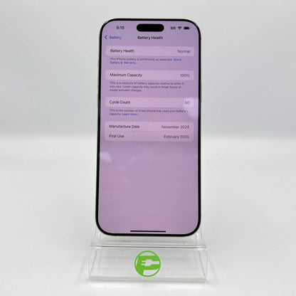 Factory Unlocked Apple iPhone 16 Pro Max Natural Titanium MYW63LL/A
