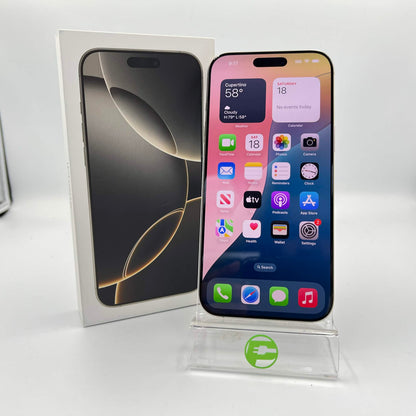 Factory Unlocked Apple iPhone 16 Pro Max Natural Titanium MYW63LL/A