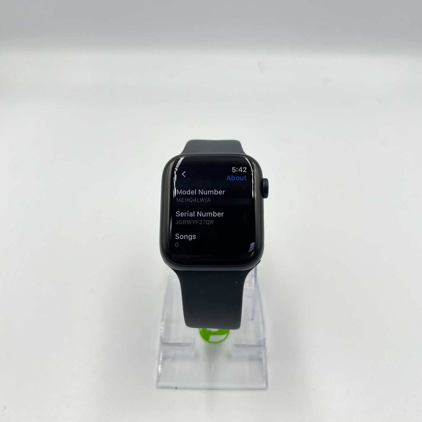 GPS Only Apple Watch SE 3 44MM Midnight Aluminum Black Sport Band MEHQ4LW/A