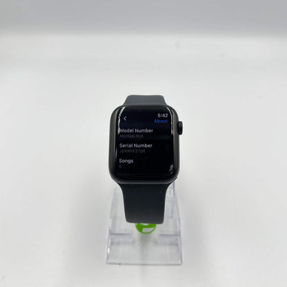 GPS Only Apple Watch SE 3 44MM Midnight Aluminum Black Sport Band MEHQ4LW/A
