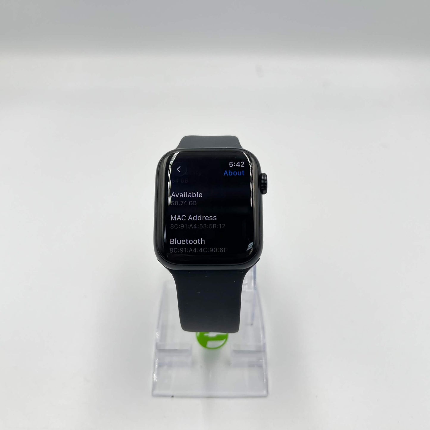 GPS Only Apple Watch SE 3 44MM Midnight Aluminum Black Sport Band MEHQ4LW/A