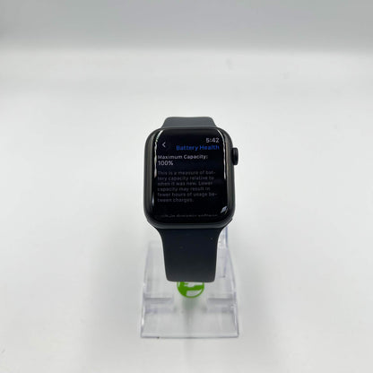 GPS Only Apple Watch SE 3 44MM Midnight Aluminum Black Sport Band MEHQ4LW/A