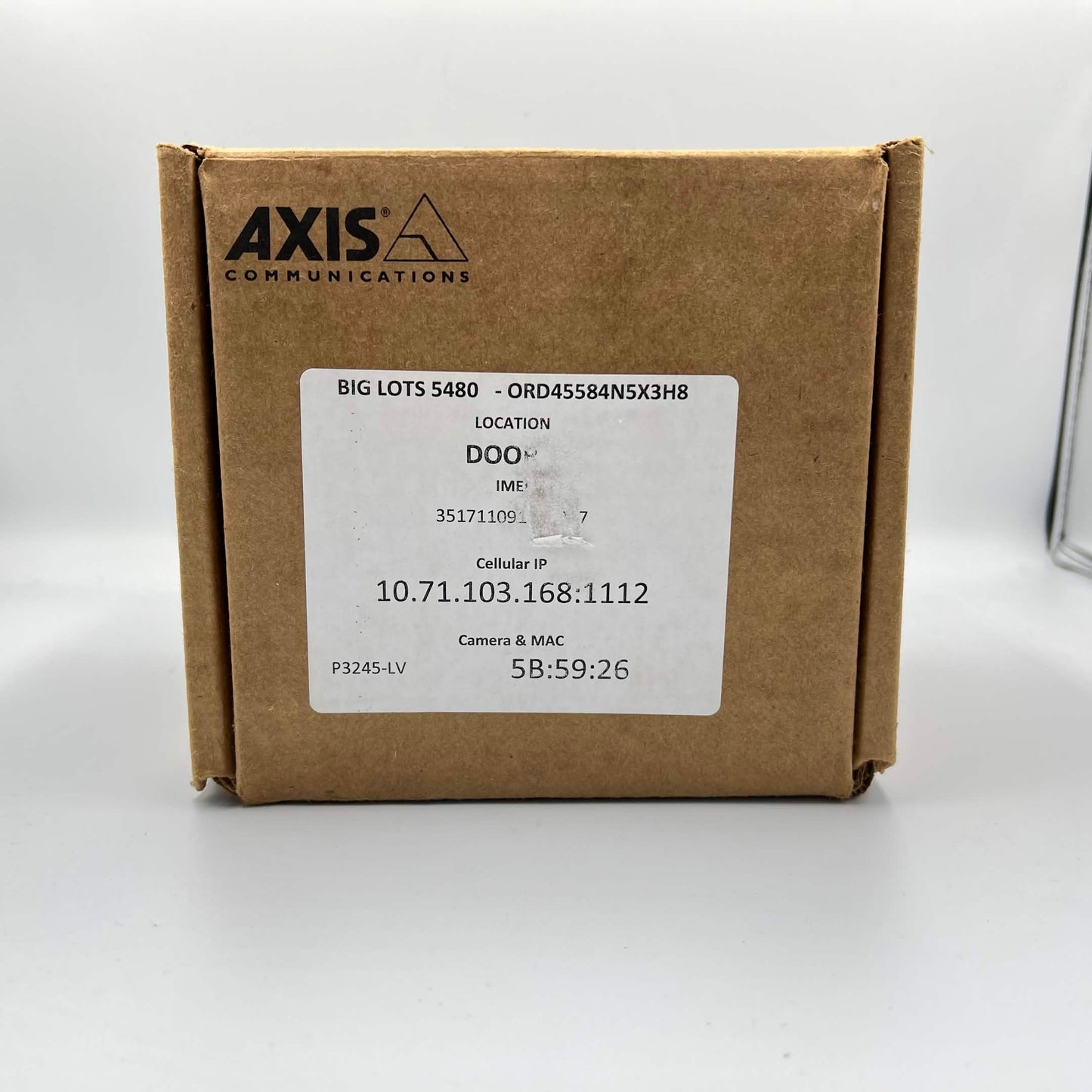 New Axis p3245-LV Network Camera 01592-001 Unclaimed