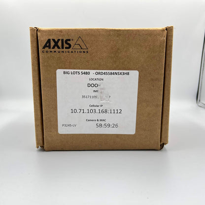 New Axis p3245-LV Network Camera 01592-001 Unclaimed