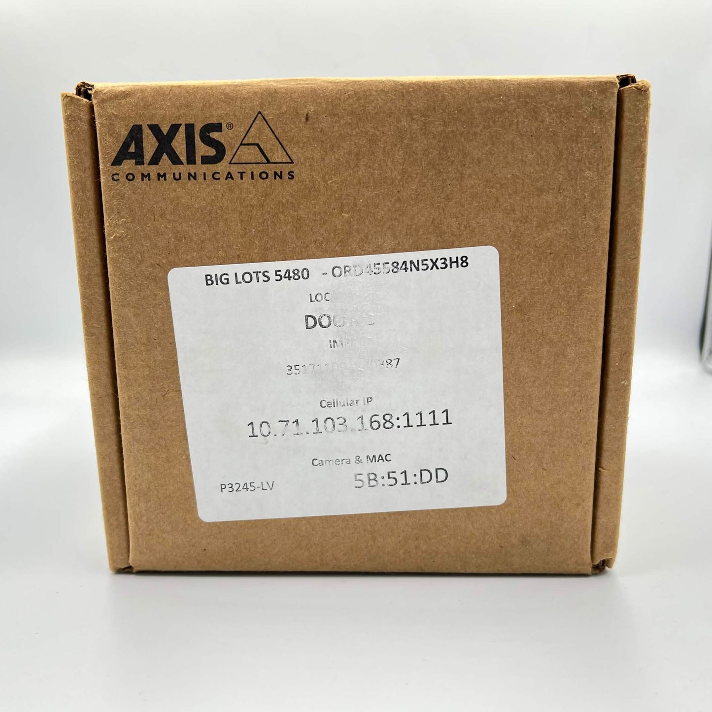 Axis p3245-LV Network Camera 01592-001 Unclaimed